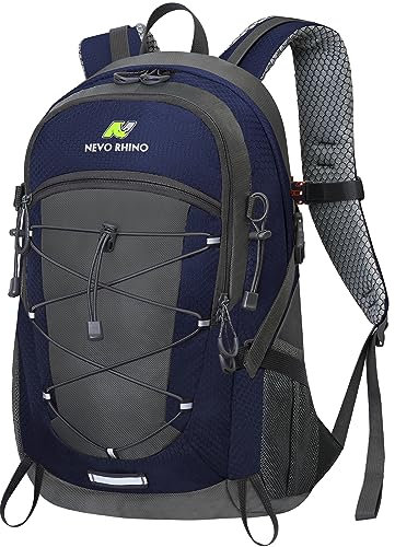 VERTAST Wanderrucksack 40L, Wasserdichter Rucksack mit Regenschutzhülle Leicht Trekkingrucksack Reiserucksack für Wandern Klettern Camping Outdoor Herren Damen, Royalblau-B