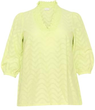 KAFFE CURVE Damen Bluse Langarm KCvitana 3/4 Ärmel