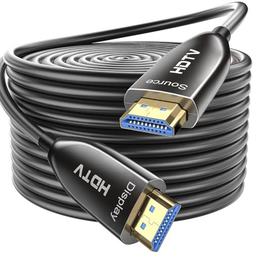 3BAO 8K HDMI Fibre Optic Cable 30M, 48Gbps HDMI 2.1 AOC - 8K@60Hz 4K@120Hz HDR eARC Dolby Atmos, Aluminium Shell, CL3 Rated, Compatible with PS5/Xbox Series X/RTX 3080