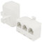 HAWAKA RJ11 e Splitter a 3 vie da 2 prese RJ11 Jack femmina a spina 6p4c maschio | Cavo di rete fissa Convertitore Porta universale Connettore Extender Phone Coupler| Convertitore 4 fili | Bianco