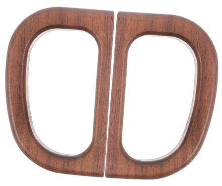 OUNONA 2pcs Natural Wood Handle for Coffee Cups Ergonomic Comfortable Grip Replacement for Espresso Ceramic Glass Mugs Timeless Design for Home Office Use