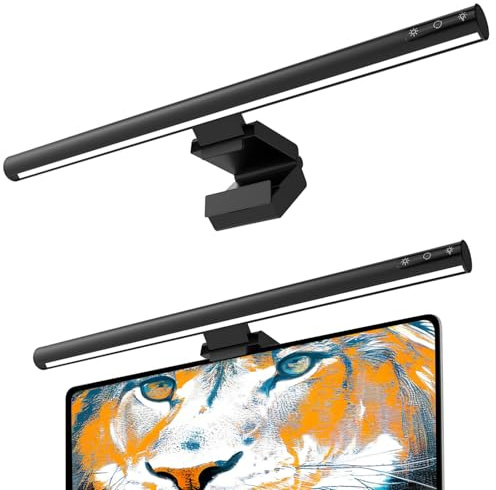 ZOBMIO Monitor Lampe mit Touch Control, Monitor Light Bar USB mit Anti-blaues Licht, PC Monitorlampe Lichtleiste monitor Licht Beleuchtung für Computer Home Office, 50CM