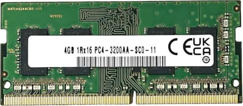 Mémoire RAM OPAX51 4 Go DDR4 3200 MHz PC4-3200AA Non-ECC Unbuffered 1,2 V 1Rx16 Single Rank 260 broches Module SODIMM pour Ordinateur Portable Haute Performance 51CH035_3200AA