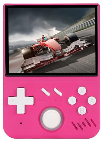 Tomantery Console de Jeu Portable Rétro avec écran de 3,5 Pouces pour le Divertissement avec Batterie Longue Durée pour Adultes et Enfants Matériau ABS (Rose)