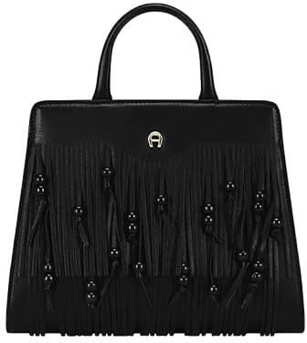 Aigner Handtasche Cybill Frangia S, Schwarz