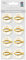 Ursus 564000215 - Kreativ Accessoires, Fisch 2, gold, 8 Stück, selbstklebend, aus verschiedenen hochwertigen Materialien, zum Dekorieren von Karten und Geschenke