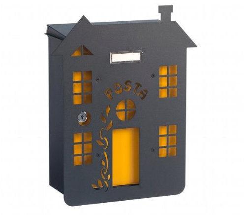 Cassetta postale personalizzata MIA Casa grigio ghisa
