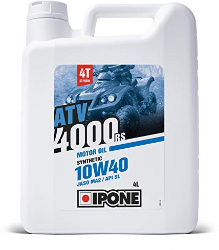 IPONE - Aceite Quad 4 Tiempos ATV 4000 RS 10W40-4L - Semisintético con Esteres - Excepcional Resistencia al Desgaste