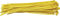 Cable Ties 2.5mm x 100mm Nylon Tie-Wrap Yellow !! Pack of 100 units !!