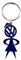 VW Classic Parts VW Girl Keyring - ZCP904111