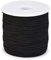 Weddecor 500m x 1mm Black Cord Trim Elastic, Smooth Finish Sewing Thread for Knitting, Arts & Craft Accessories, Jewelry Making, Clothing, Safety Mask Making