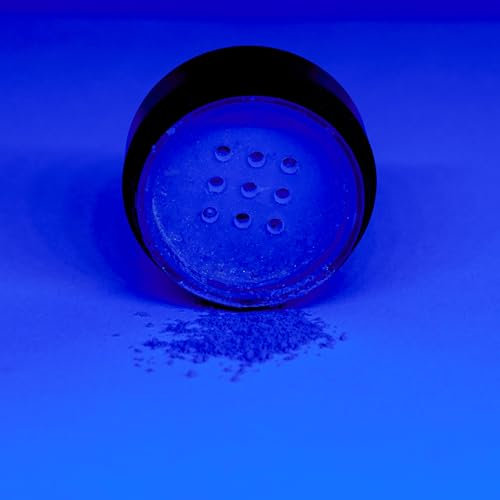 Stargazer Eye Dust Fórmula vegana y sin parabenos que brilla bajo la luz ultravioleta, neón azul, 1 unidad