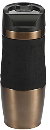 Bergner Neon Classic Termo Mug, Acero Inoxidable, Marrón, 400 ml