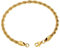 GOLDCHIC JEWELRY Gold Rope Chain Bracelet, 3mm Chunky Men Twist Link, 21CM