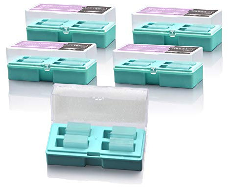 Labvida 1000pcs Microscope Cover Slips, Dim.22x22mm, Thickness 1.0# 0.13-0.16mm, Super White Glass Material, 5 boxes Individually Wrapped, LVR003