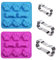 Juego de 5 moldes de silicona 2 en 1 con forma de pata de perro y hueso y cortador de galletas de hueso de acero inoxidable, para golosinas caseras y gatos, patas de animales, hielo, caramelos,