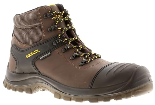 STANLEY Richmond Mens Safety Boots Brown 9 UK