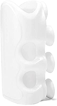 Silicone Shower Head Holder Shower Head Bracket Suction Cup Without Drilling Height Adjustable Holder for Bathroom Self-Priming Shower ,Broom, Mop,Wall,Mount(White)
