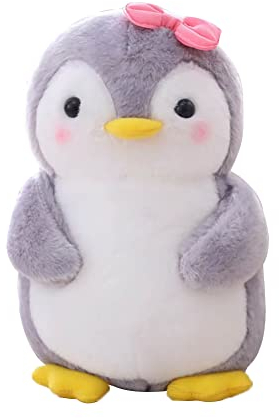 LICHENGTAI Kuscheltier Pinguin, 45cm Süße Pinguin Cuddlekins Stofftier Plüschtier Klein Pinguin Plüschpuppe Tier Kissen Flauschiges Geschenk für Mädchen Jungen Freunde Valentinstag Geburtstag