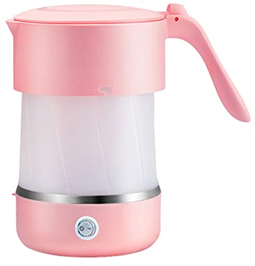 Hervidor de agua eléctrico Hervidor eléctrico plegable 0.5L / 17.5oz Calentador de agua eléctrico Colapse Hervidor de agua Mini Hervidor eléctrico portátil for acampar Hervidor de té eléctrico ( Color