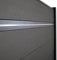 INOSAR - WPC Sichtschutzzaun LED Leiste Kaplan Modern Solar robust Neutralweiß mit Alu Abdeckung 1,84 m x 20 cm x 2 cm