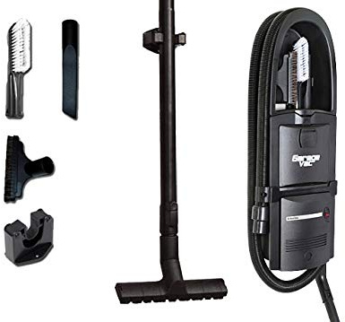 HouseVac Garage Vac HV-230V Staubsauger für die Garage Made in USA, 2,5m-12m Schlauch, 4 Liter Tank, 1300 Watt, 530 Air Watts, umfangreiches Zubehör, 6 Jahre Garantie, (Schwarz)