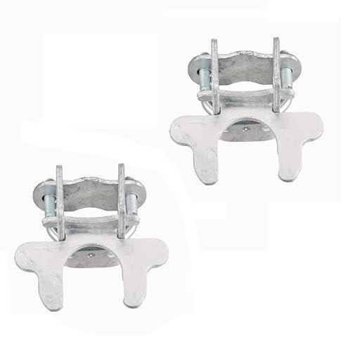 Dailydanny Kennel Gate Latch 1-3/8, Chain Link Fence Gate Butterfly Latch for Dog Kennels and Kennel Panels (2 Pcs)
