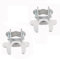 Dailydanny Kennel Gate Latch 1-3/8, Chain Link Fence Gate Butterfly Latch for Dog Kennels and Kennel Panels (2 Pcs)
