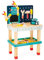 Janod - Brico'Kids Große Roboter-Werkbank - Bauspiel Kind - 51 Bauelemente + 3 Werkzeuge + 1 Roboter - Rollenspiel - Fördert Feinmotorik - Ab 36 Monate, J06457
