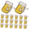 GALPADA 50 Pièces Broche Chope De Bière Chapeaux Mignon Broche De Bière Clignotante Broche Lumineuse Flash Costume Dessin Animé Épingle Bijoux Broche Broches Veste