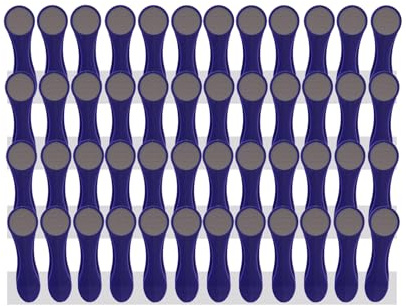 48 Wäscheklammern Wäscheclips mit Spiralfedern aus Edelstahl und Soft Grip Softgrip Soft Touch Softtouch Indigo Grau