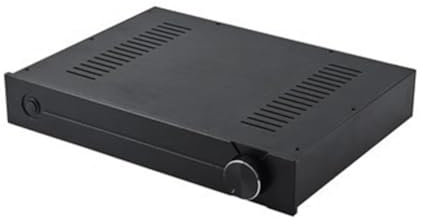 PAPAPI CJ-187 All-Aluminum DIY Preamp Case Audio Amplifier Chassis DAC Decoder Box W430 H70 D310 Easy to Use Black & Silver