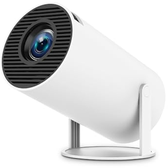 Mini Projector Wifi 6 BT5.0 With Android 11.0 OS, Automatic Keystone Correction, 180 Degree, 130 Inch Display For Phone/PC/Lap/PS5/Stick, 4K Home Cinema Projector HDMI