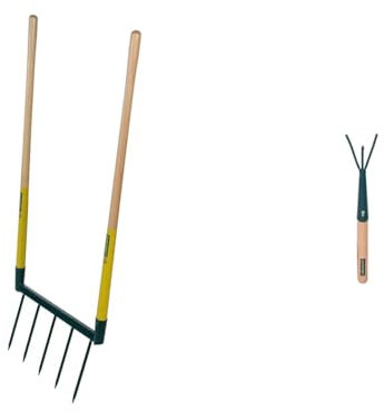 LEBORGNE - Biogrif NaturOvert, Grelinette Non Assemblée, 5 Dents Interchangeables - Boîte Carton & GRIFFE 3 DENTS A MAIN DUOPRO LEBORGNE - 450010