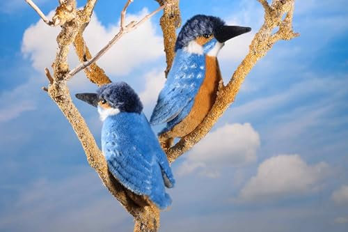 Kösen Eisvogel blau/orange 16 cm Stofftier Stoffvogel