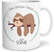 OWLBOOK® Anti-Stress-Tasse mit Spruch | Tasse Anti Stress | Ruf sie mal | Lustige Tassen Entspannung | Geschenk für Kollegen Frauen | Anti-Stress-Tasse Faultier | Keramik 300 ml