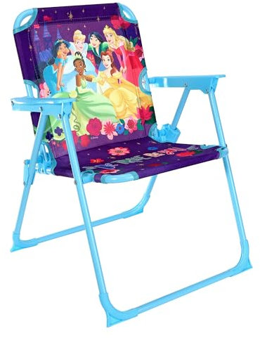 TDL Disney Princess Kids Girls Folding Play Chair Garden Patio Camping Picnic