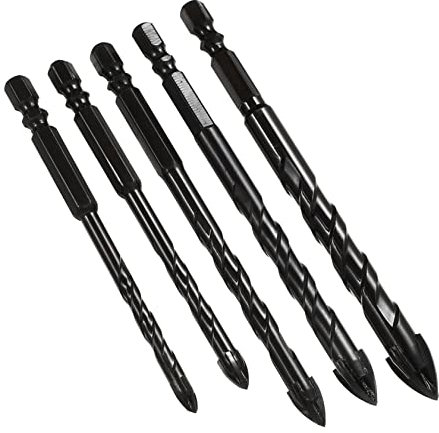 HOMSFOU 5piezas Brocas De De Tungsteno Brocas Para Hormigón Baldosas Para Taladrar