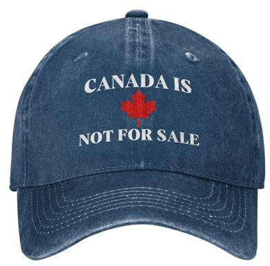peiyeety Canada is Not for Sale Mütze Herren Damen Trucker Mütze Dad Baseball Cap Marineblau