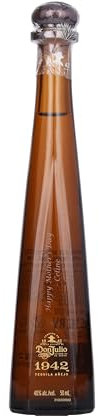 Personalised Don Julio 1942 Tequila Miniature Gift, Customised Engraved Tequila Gifts for Men, Don Julio 1942 Tequila With Custom Engraving, Alcohol Gift for Christmas, Gift For Birthday (5cl/40%)