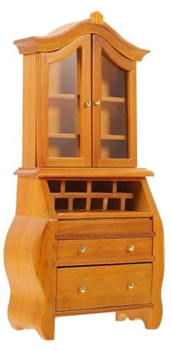 VICASKY Miniature Book Shelf Dollhouse Furniture Échelle Meuble pour Décoration De Maison Miniature Jouet De Bibliothèque pour