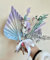 Dried Palm spear fan. Ice queen cake topper, dried flower cake toppers, froze ice queen cake flowers