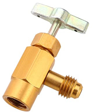 BUGUUYO Abrel de Botella de refrigerante para Auto dispensador automotor Grifo de Lata de refrigerante r134a Puede Tocar la válvula Suministro de Aire Acondicionado