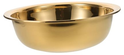 Holibanna Lavabo para Los Pies Lavabo De Cocina Lavabo De Limpieza Facial De Salón Lavabo De Baño Cuenca Lavabo De Metal Fregadero De Cocina Lavabo De Ropa Acero Inoxidable Dorado
