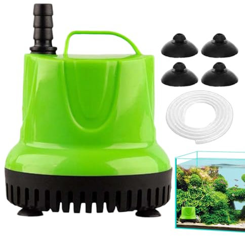 Pompe submersible pour aquarium – Pompe à eau pour hydroponie, filtre silencieux d'aspiration pour terrarium, étangs d'irrigation et jardin