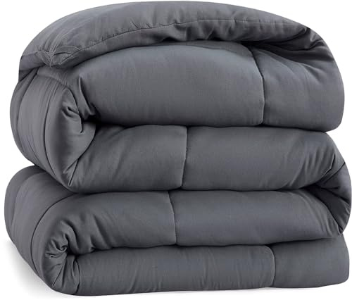Casa Platino Duvet Super King – 10.5 Tog All Seasons Duvet with Corner Tabs, Box Stitched Quilt, Hypoallergenic Comforter - Grey