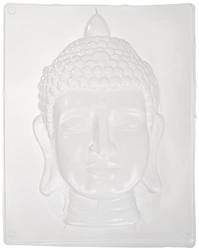 Rayher Hobby 36013000 Gießform, ca. 23 x 18 cm, Buddha 20 cm, lebensmittelecht, frost- und hitzebeständig, gießen Kreativ-Beton, Raysin-Gießpulver, Wachs, Gieß-Schablone, Gold