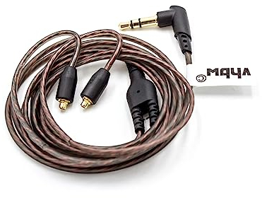 vhbw Audio AUX Kabel auf 3,5mm Klinkenstecker kompatibel mit Shure SE215, SE315, SE425, SE535, SE846 Kopfhörer - 120cm