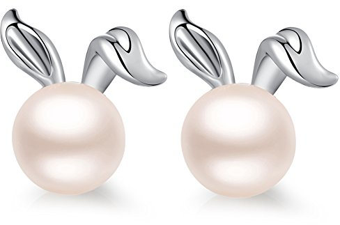 Ohrringe Ostern Kaninchen Schmuck Hase Ohrstecker Perle Hasen Ohrringe Silber 925 Mädchen Perlenohrringe Silber Stecker