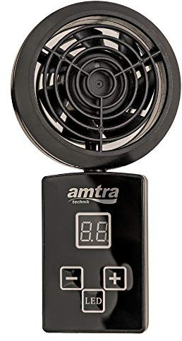 Amtra Borea 80 LED, 1 unità (Confezione da 1), Vetro Acrilico, Nero
